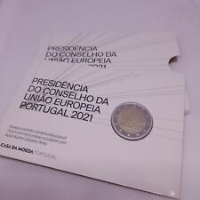 PORTUGAL 2 euros Coincard  PROOF BE 2021 Presidência União Europeia ✔