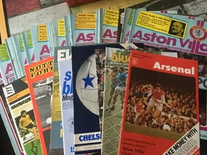 Aston Villa HOME & AWAY programmes 1977/78 1977 1978 League & Cup & European - Picture 1 of 77