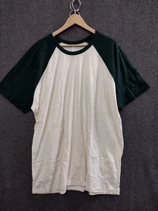 Next Level T-Shirt Erwachsene Größe 3XL grün/weiß Colorblock Raglan - Bild 1 von 10