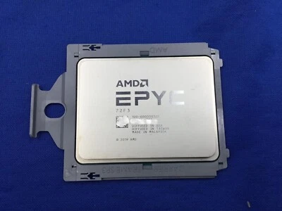 AMD EPYC 72F3 CPU 3.7 GHz 8-Cores 16-T 256MB 180W SP3 Processor 100-000000327 - Image 1 of 3