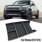 Enhanced Convenience Abs Black Console Storage Tray For Rivian R1s R1t