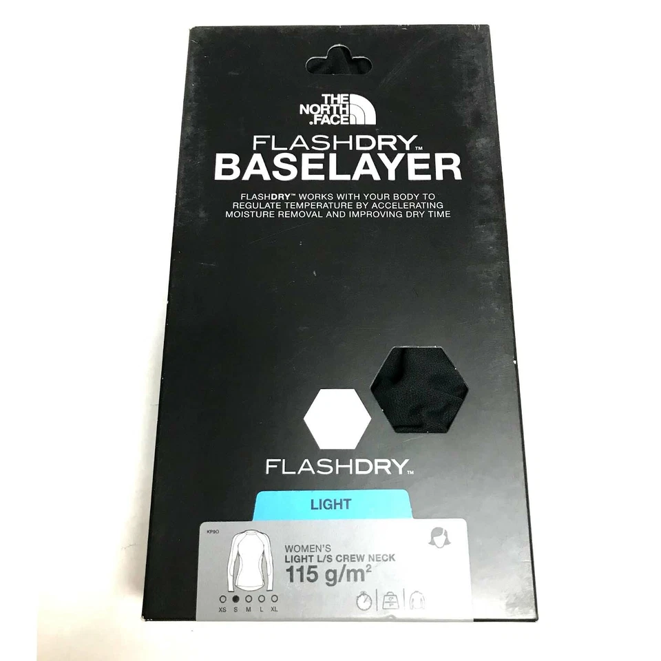 Camisa de capa base THE NORTH FACE para mujer LIGHT L/S CUELLO REDONDO - TNF negra Foto 1 de 1