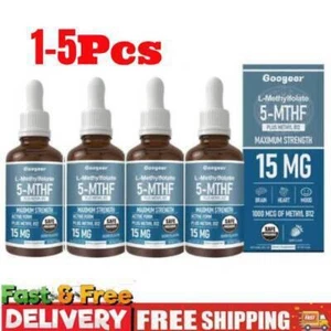 L-metil folato 5-MTHF gotas 1000 mcg - vitaminas líquidas suplemento folato - Imagen 1 de 18