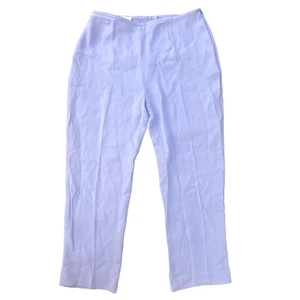 ESCADA | Vintage 90s Lilac 100% Silk High Waist Trousers Size 40 US M/L - Picture 1 of 7