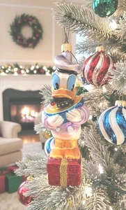 Christopher Radko 1996 Retirado Disney Pato Donald "Listo para el Mar" Vidrio con CAJA - Imagen 1 de 10