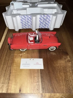 Franklin Mint Die Cast Red Convertible - 1956 Ford Thunderbird -Scale 1:24 - Image 1 of 4