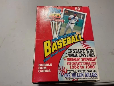 Caja de cera para tarjetas de béisbol Topps 1991 ~ 36 paquetes Foto 1 de 3