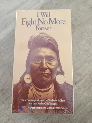 I Will Fight No More Forever (VHS, 1990) James Whitmore, Sam Elliott, Ned Romero Foto 1 de 3