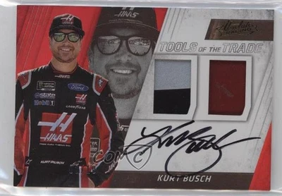 2017 Panini Absolute Spectrum Gold /10 Kurt Busch #TTDS-KU Auto - Image 1 of 2