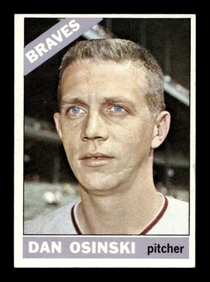 1966 Topps #168 Dan Osinski Braves EX+ *j9 - Image 1 of 2