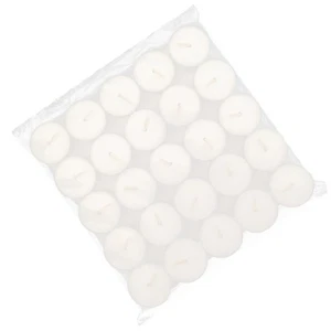 50 Pcs Smokeless Candle Votive Candles Unscented Tea Light Lights - Picture 1 of 8