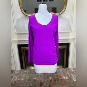 Neu mit Etikett Fabletics Delta Langarmshirt 1X lila nahtlos feuchtigkeitsableitend - Bild 1 von 7