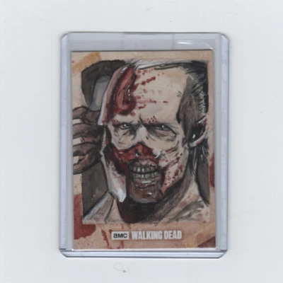 WALKING DEAD HUNTERS/HUNTED WALKER SKETCH CARD BY ARTIST CRAIG LUDWICK(#2)  1/1! - Image 1 of 2