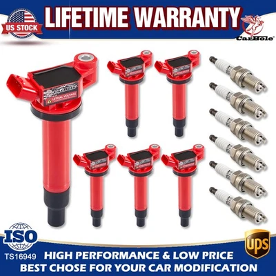 UF267 For 1999-2003 Lexus ES300 RX300 3.0L V6 6X Ignition Coil and 6X Spark Plug - Image 1 of 4