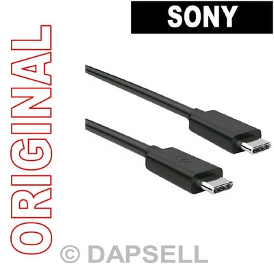 Sony Cavo Ricarica Originale Fast Usb-c To Type-c Ucb24 Black Xperia 10 Vi 5 Iii - Immagine 1 di 4