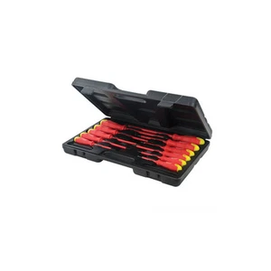 Soft Grip Insulated 11 Piece Screwdriver Set In Carry Case Slotted - Bild 1 von 1