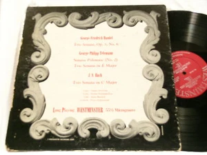 BACH Trio Sonata HANDEL Sonata Walter Schneiderhan Gustav Swoboda dg LP - Picture 1 of 1