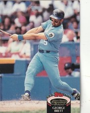 FREE SHIPPING-MINT-1992 Topps Stadium Club George Brett #150 ROYALS +BONUS CARDS