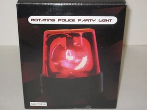 Rotating Police Party Light - Lighting Equipment, Raves, DJ's, Dance Parties RED - Picture 1 of 4