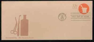 US. U574. 13c. American Doctor. #10 Plain FDC. MNH. 1976 - Picture 1 of 1