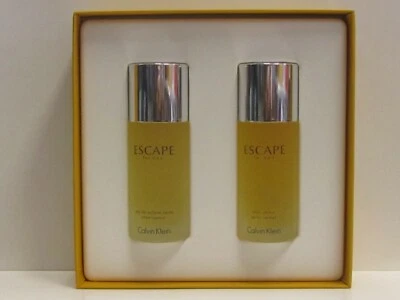 Escape by Calvin Klein Conjunto Masculino 3,4 oz Eau De Toilette Spray + 3,4 oz Após Barba RARO - Imagem 1 de 3