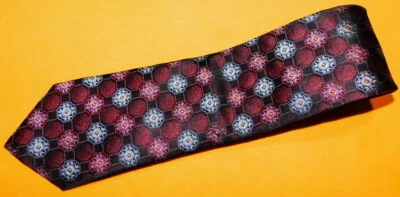 J. CORBATA FLORAL Z. RICHARDS HECHA EN EE. UU. MARRÓN/ROJO/AZUL - CORBATAS - CORBATAS DE DISEÑADOR. Foto 1 de 3