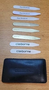 Christian Dior Collar Bar Estancias Set Cuero Estuche de Viaje Vintage Paul Fredrick - Imagen 1 de 4