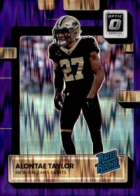 2022 Panini Donruss Optic Purple Shock #300 Alontae Taylor (RC) - Image 1 of 2