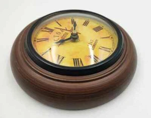 Antique Style Small Wood Wall Clock –Vintage Look for Office or Study Room Decor - Picture 1 of 9