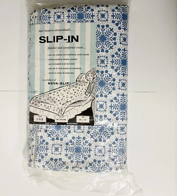 De Colección Neva Slip Edredón Cremallera Edredón Manta Cubierta Azul Floral 80x90 Estilo 982 Foto 1 de 4