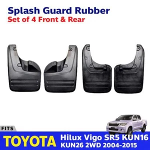 Mud Splash Guard Rubber Set 4 Fits Toyota Hilux Vigo SR5 2WD Pickup 2004-15 EBEZ - Picture 1 of 7