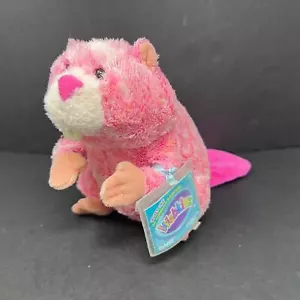 Webkinz Summer Beaver Sealed Unused Code Attached Pink Plush Ganz HM651 - Picture 1 of 8