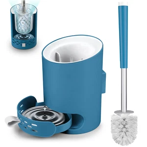 Toilet Brush and Holder Set Toilet Bowl Brush and Caddy Scrub Brush with Holder - Picture 1 of 7