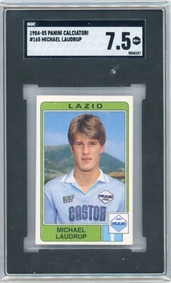 Michael Laudrup Panini Calciatori 1984-1985 #165 SGC 7.5 2nd Year Rookie - Image 1 of 2