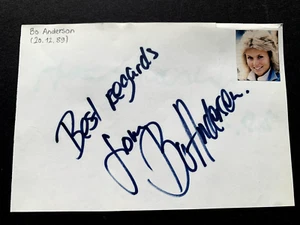 GRY JOHANSEN "BO ANDERSEN" In-person signed signierter Albumausschnitt 10x15 - Picture 1 of 1
