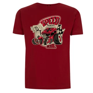 Racing Kult T-Shirt Hot Rod Speedfreak Stereo Red - Bild 1 von 3