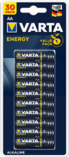  VARTA Batterie Alkaline Mignon, AA LR06, 1.5 Varta Energy MHD 12-2025 30er Pack