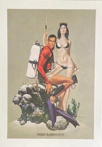 JAMES BOND HOLLYWOOD EDITION THUNDERBALL Limited edition print ROBERT McGINNIS - Picture 1 of 2