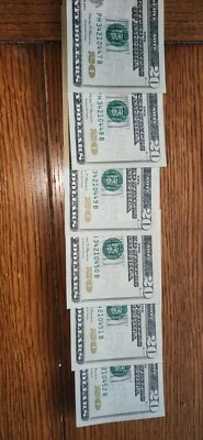 $20 Dollar Bill Sequence Numbers - Image 1 of 4