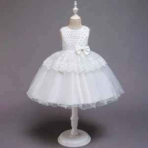 Flower Girls Kids Princess Dress Christmas Party Bridesmaid Wedding Tutu Gown - Picture 1 of 173