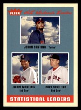 2005 Fleer Tradition #5 Johan Santana/Pedro Martinez/Curt Schilling