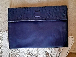 BORSETTA ELEGANTE - POCHETTE DONNA BLU SCURO VINTAGE ANNI 80 OTTIMA - Foto 1 di 7
