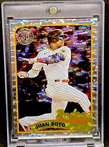 JUAN SOTO RARE DIAMOND REFRACTOR INVESTMENT CARD SSP TOPPS YANKEES MVP MINT - Picture 1 of 11