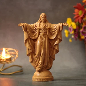 Estatuilla de Cristo Rey Estatua del Sagrado Corazón de Jesús - Imagen 1 de 8