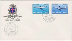 Iceland FDC 1969, Air Traffic In Iceland, 50th Anniversary - Picture 1 of 1