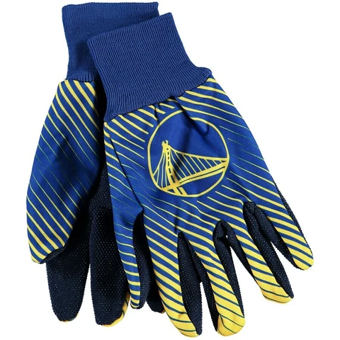 Golden State Warriors NBA Official Winter Utility Striper Style Gloves OSFM NWT Cover