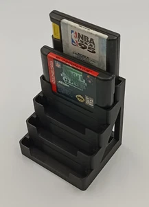 Sega Genesis Display Stand Tower Holder Case - Holds 5 Games - Imagen 1 de 4