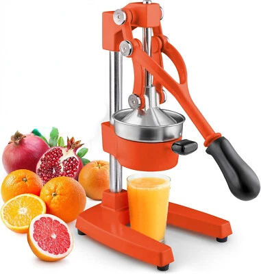 Cast Iron Citrus Juicer Large Professional Manual Hand Press Countertop Squeezer