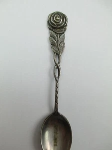Antik Silber KENTUCKY ROSE Demitasse Löffel Made in Sweden Scandinavia 458F - Bild 1 von 7