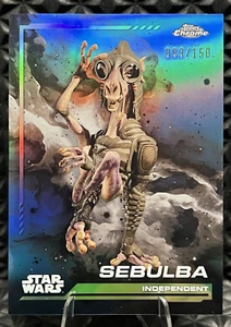 2024 Topps Chrome Star Wars #132 SEBULBA Skywalker Blue Refractor /150 - Picture 1 of 3